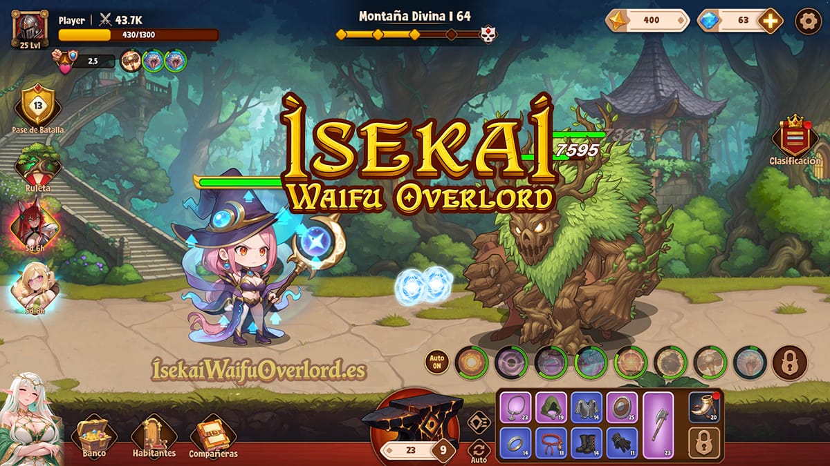 Combate en Isekai Waifu Overlord